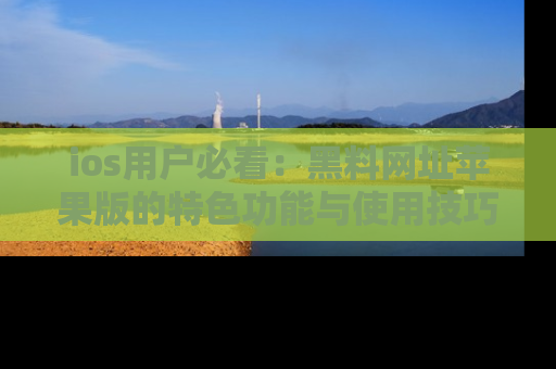 ios用户必看：黑料网址苹果版的特色功能与使用技巧详解