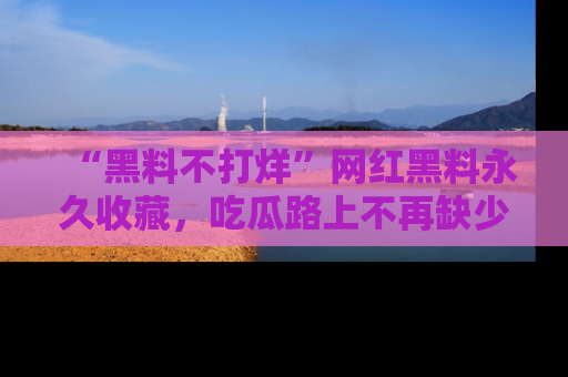 “黑料不打烊”网红黑料永久收藏，吃瓜路上不再缺少惊喜与乐趣