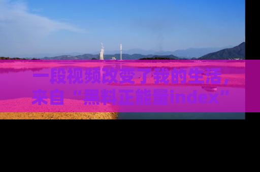 一段视频改变了我的生活,来自“黑料正能量index”的真实分享