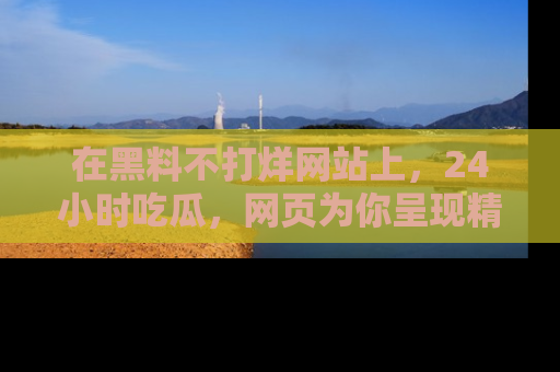 在黑料不打烊网站上，24小时吃瓜，网页为你呈现精彩内幕