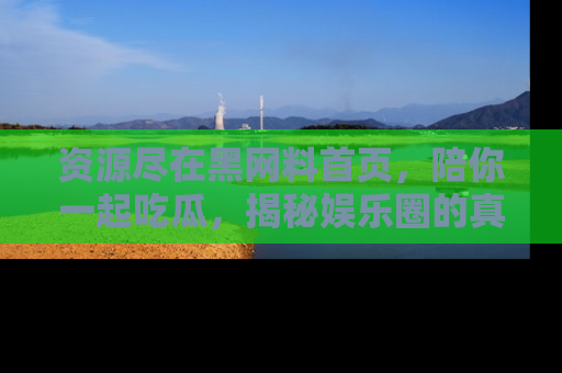 资源尽在黑网料首页，陪你一起吃瓜，揭秘娱乐圈的真实内幕